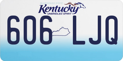 KY license plate 606LJQ