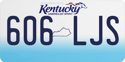 KY license plate 606LJS