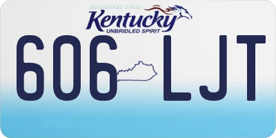 KY license plate 606LJT