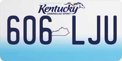 KY license plate 606LJU