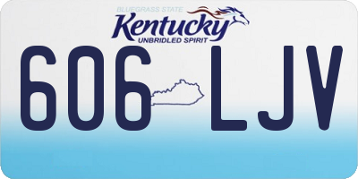 KY license plate 606LJV