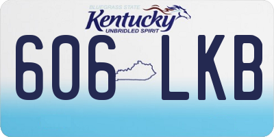KY license plate 606LKB