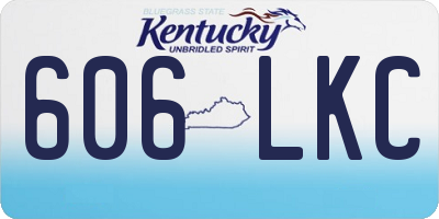 KY license plate 606LKC