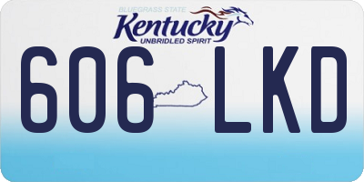 KY license plate 606LKD