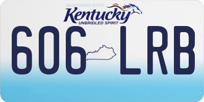 KY license plate 606LRB