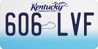 KY license plate 606LVF
