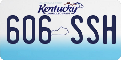 KY license plate 606SSH