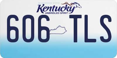 KY license plate 606TLS