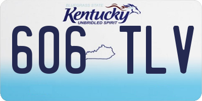 KY license plate 606TLV