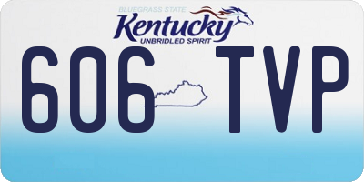 KY license plate 606TVP