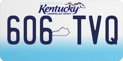 KY license plate 606TVQ