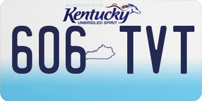 KY license plate 606TVT