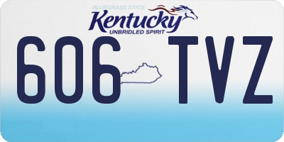 KY license plate 606TVZ