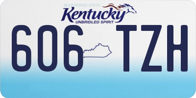KY license plate 606TZH