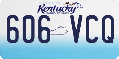 KY license plate 606VCQ