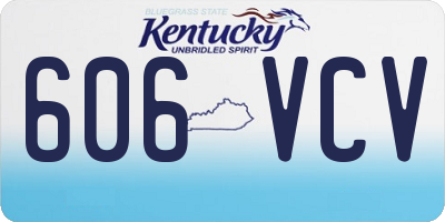 KY license plate 606VCV