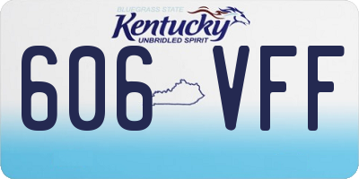 KY license plate 606VFF