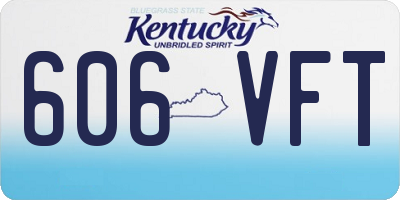 KY license plate 606VFT