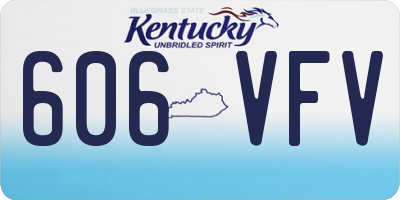 KY license plate 606VFV
