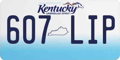 KY license plate 607LIP