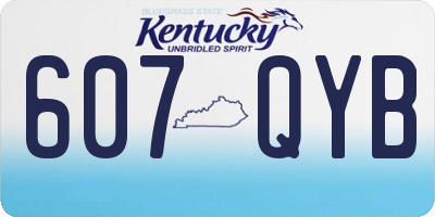 KY license plate 607QYB