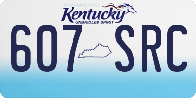 KY license plate 607SRC