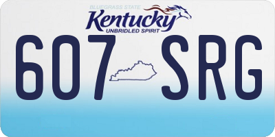KY license plate 607SRG