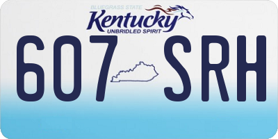 KY license plate 607SRH