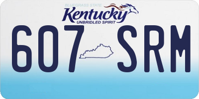 KY license plate 607SRM