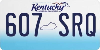 KY license plate 607SRQ
