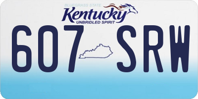 KY license plate 607SRW