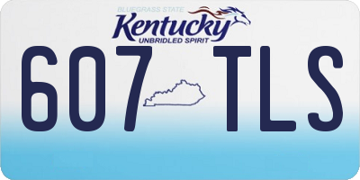 KY license plate 607TLS