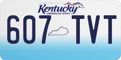 KY license plate 607TVT