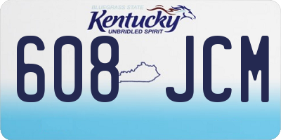 KY license plate 608JCM