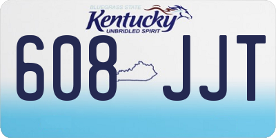 KY license plate 608JJT