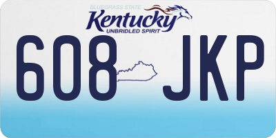 KY license plate 608JKP