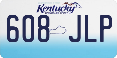 KY license plate 608JLP