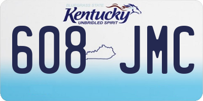 KY license plate 608JMC