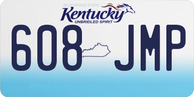 KY license plate 608JMP