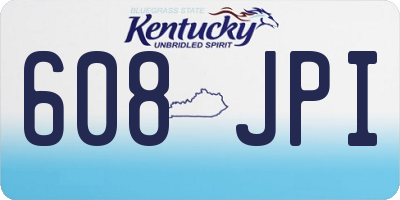 KY license plate 608JPI