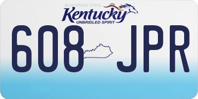 KY license plate 608JPR