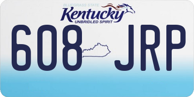 KY license plate 608JRP