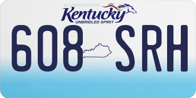 KY license plate 608SRH