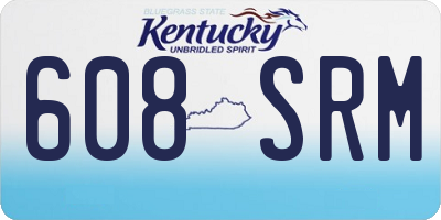 KY license plate 608SRM