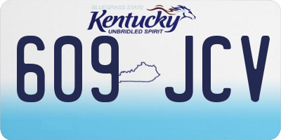 KY license plate 609JCV