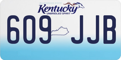 KY license plate 609JJB