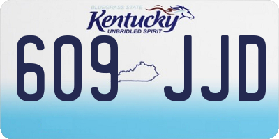 KY license plate 609JJD