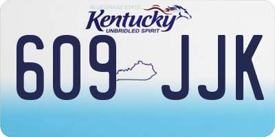 KY license plate 609JJK