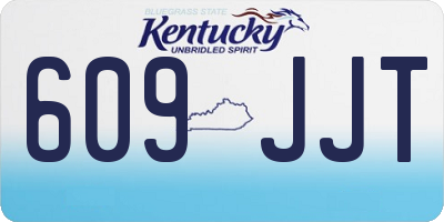 KY license plate 609JJT