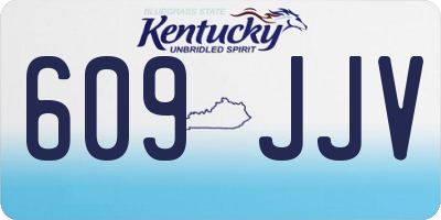 KY license plate 609JJV